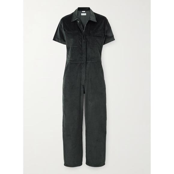 RIVET UTILITY NWT WORKER SHORT SLEEVE Knit Corduroy Jumpsuit // XS - Picture 1 of 16
